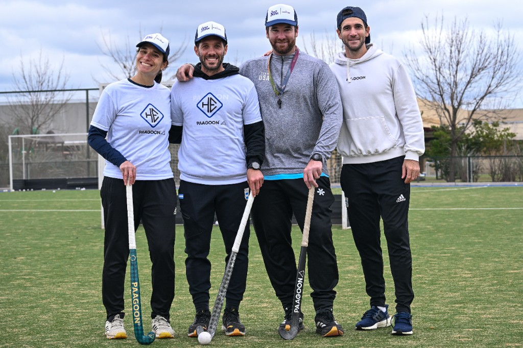 Lucía Monín, Agustín Mazzilli, Javier Telechea y Lean Tolini en Club Puertos de Escobar